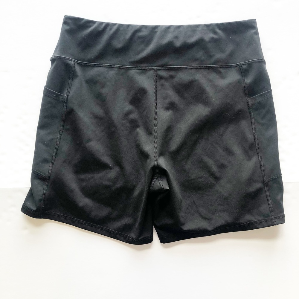 American Eagle Shorts Womens XL The Everything Pocket Bike Black High Waisted - Picture 3 of 9